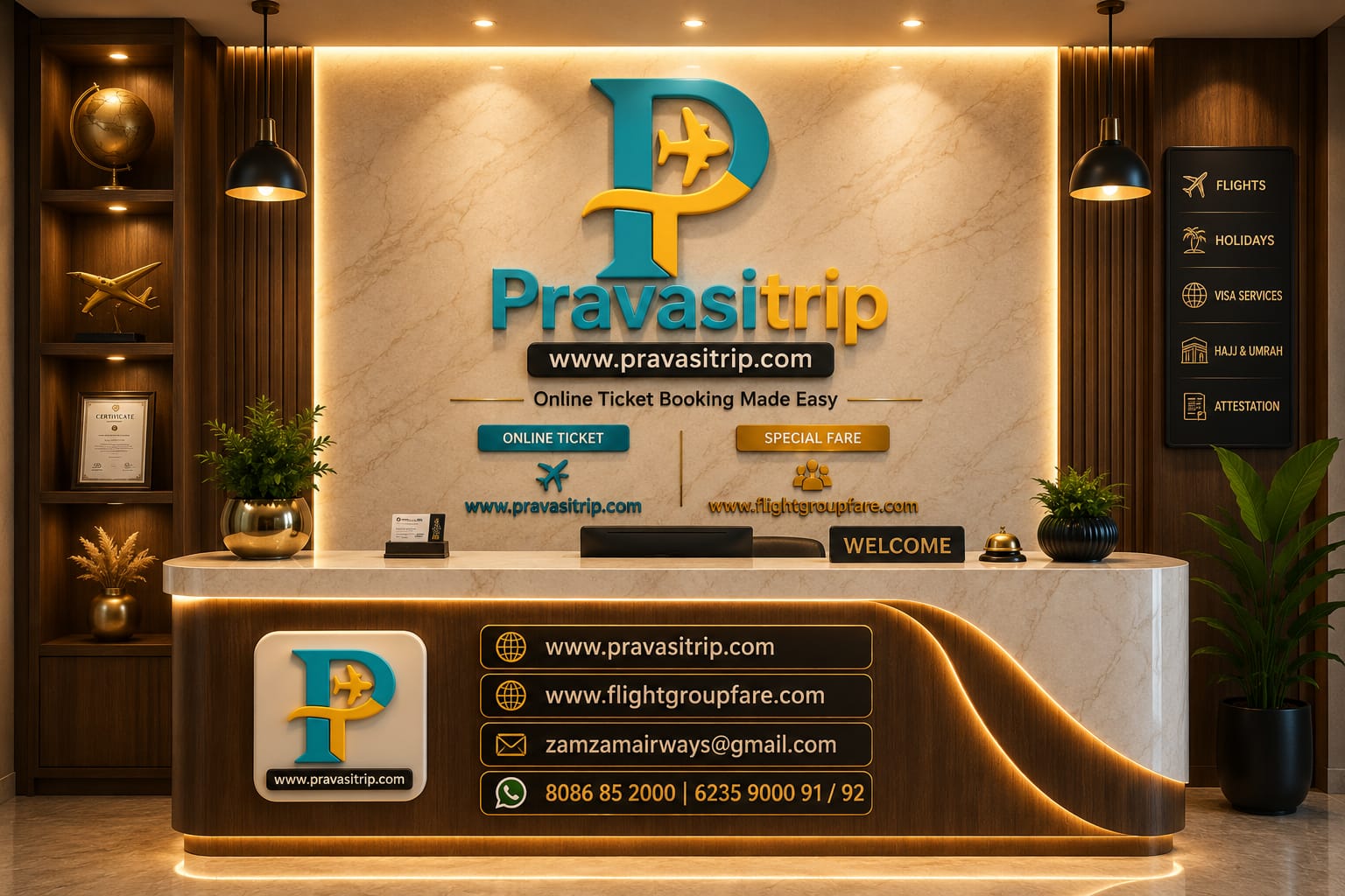 For online air ticket